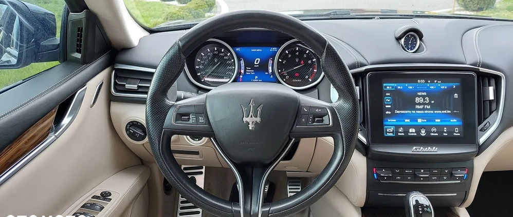Maserati Ghibli cena 146999 przebieg: 110500, rok produkcji 2018 z Chełm małe 407